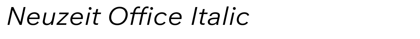 Neuzeit Office Italic image